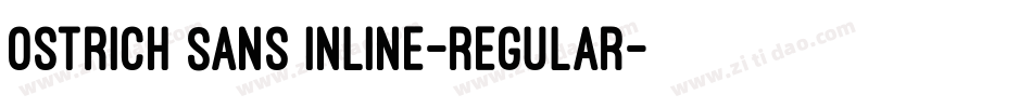 Ostrich Sans Inline-regular字体转换